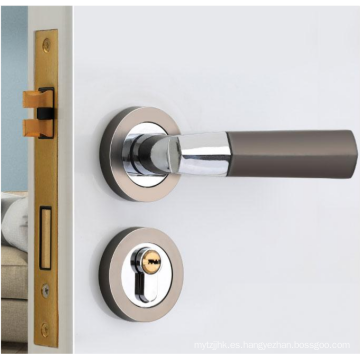 Cerradura de puerta de aleación de zinc de alta calidad cerradura de puerta de madera estilo americano con cerradura de puerta simple y elegante